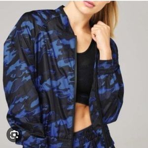 Ivy Park blue camo cropped jacket